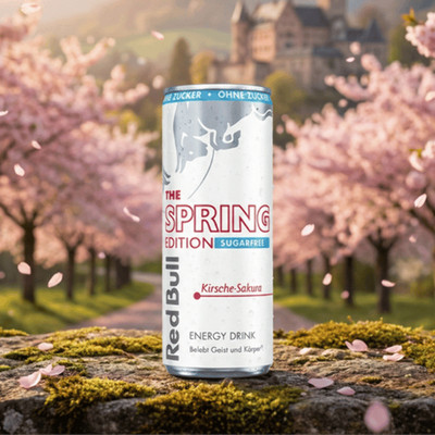 Red Bull Spring Edition Sugarfree Kirsche-Sakura + 0,25   Pfand, 250ml