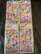 set of 4 love stickers #29eede