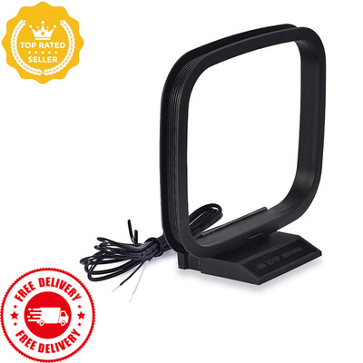 FM AM Antenna Kit, 75 Ohm Indoor Radio Antenna with F Connector, Home Stereo Use