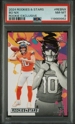 2024 PANINI ROOKIES & STARS RC EXCLUSIVE #REBNX BO NIX PSA 8