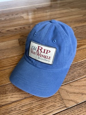 Old Rip Van Winkle Adjustable Hat Blue Cotton Pappy Van Winkle Bourbon