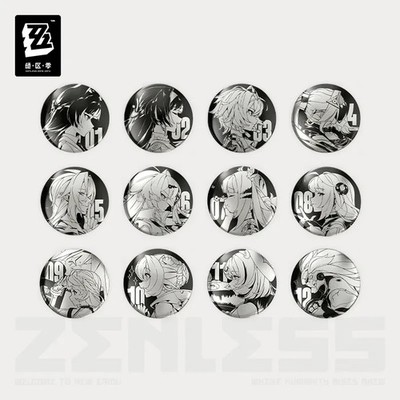Official ZZZ Zenless Zone Zero Time Tuning Stainless Steel Metal Badge miHoYo