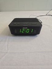 Philips Digital Alarm Clock FM Radio AJ3116M/37 Tested Working