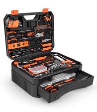 328 Pieces Home Tool Kit Storage Case - General Household Hand Tool Set With