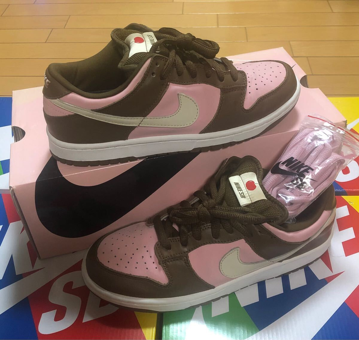 NIKE Men 8.5US Dunk Sb Stussy Cherry 304292-671 Jordan Force 