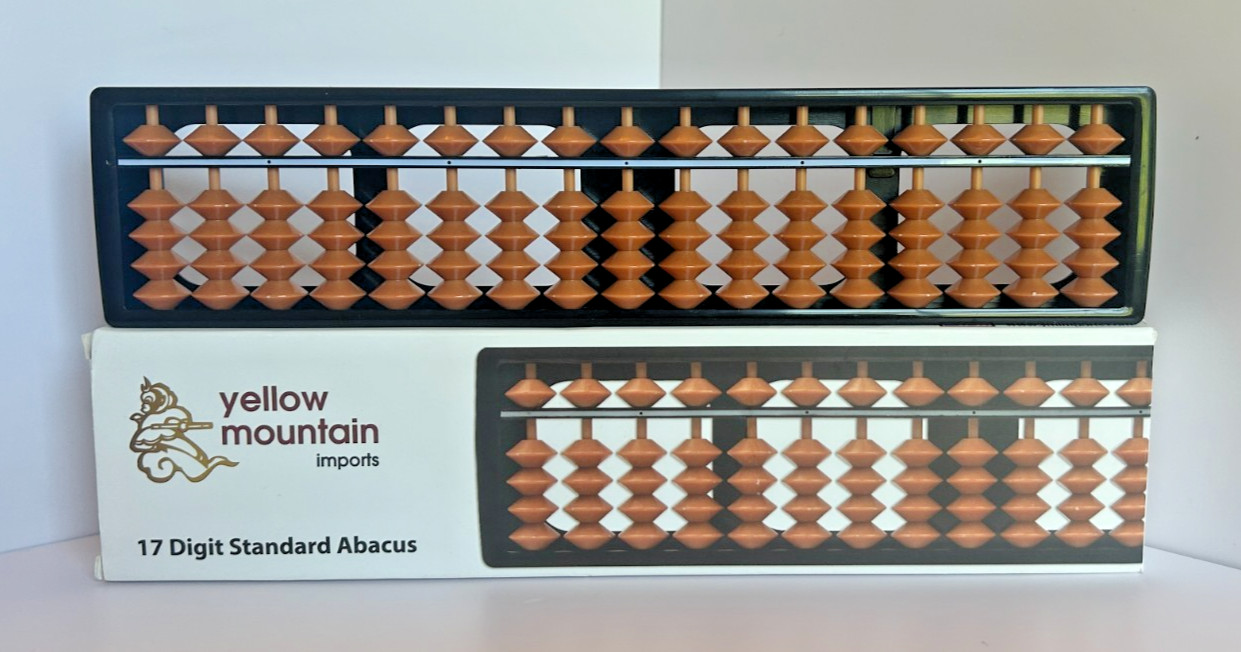 Yellow Mountain Imports – 17 Digit Standard Abacus Japanese Soroban w/ Box