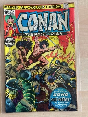Conan The Barbarian, Marvel, US, Nr 59, Z 2, Stempel auf Cover