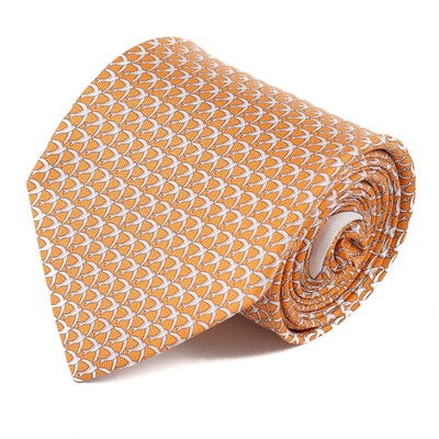 orange ferragamo tie