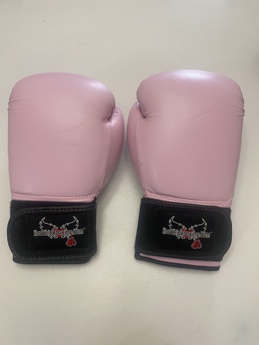 Century I LOVE KICKBOXING Boxing & Kickboxing PINK Sparring Gloves 14 Oz Used - 第 1/11 張圖片