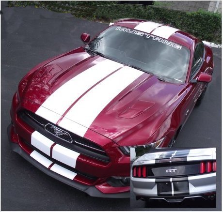 Ford MUSTANG 10 inch Vinyl Racing Stripe Graphic Decal Sticker 36 FEET all Years - Picture 9 of 37
