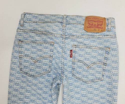 Levi's Women's LOGO 512 Blue Slim Tapered Fit Jeans Size 14 Reg W28 L26 Stretch - Picture 6 of 11