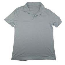 Lululemon Metal Vent Tech Performance Polo Shirt Steel Gray Men's Small Medium