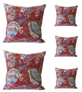 kantha throw pillows