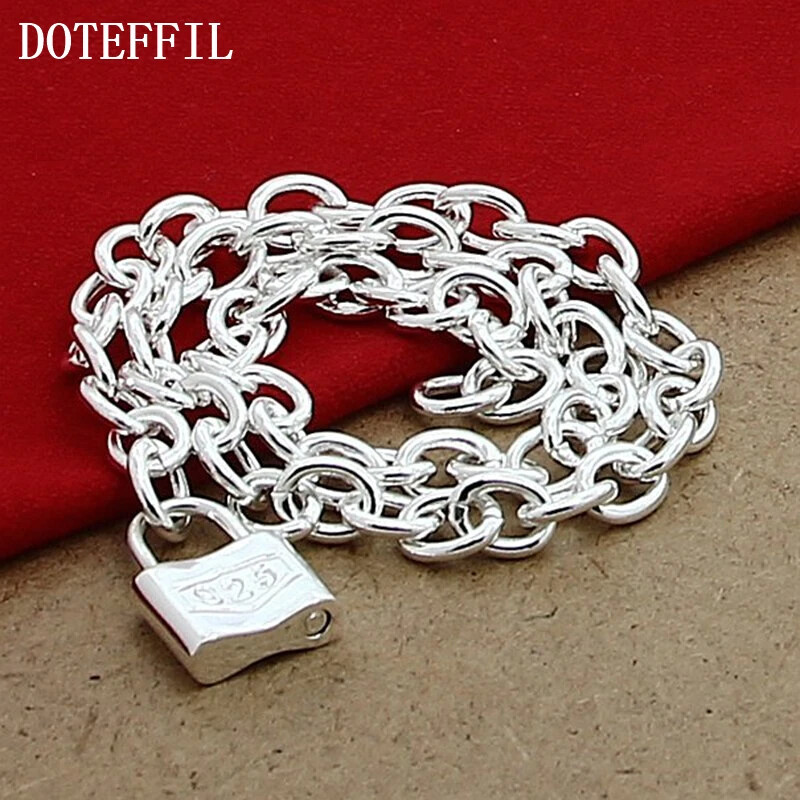 DOTEFFIL Bracciale A Catena Grande A Forma Di Cuore In
