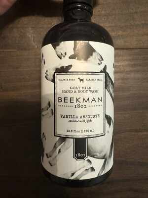 Beekman 1802 Vanilla Absolute Goat Milk Hand & Body Wash 12.5 fl oz Sealed