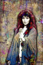 KATE BUSH Poster, Kate Bush 1980s Pop Art Free Shipping US