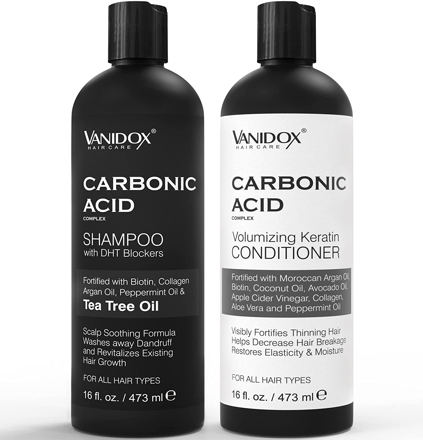 Carbonic Acid Shampoo and Conditioner for Men and Women, Deep