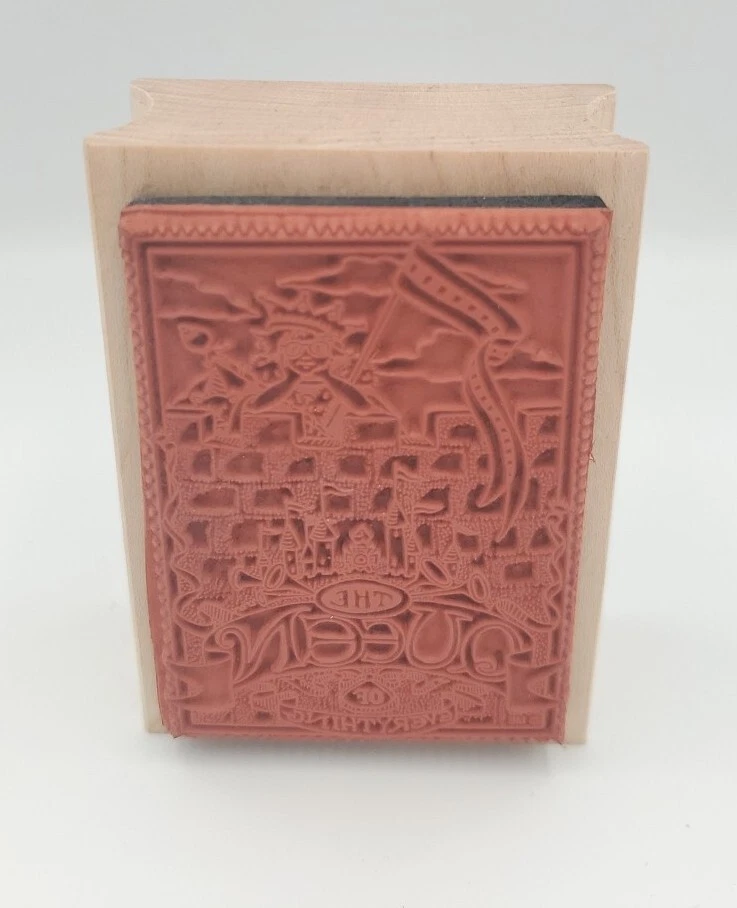 Sello de goma Queen of Everything Castle Kingdom montaje en madera Mary Engelbreit nuevo Foto 3 de 4