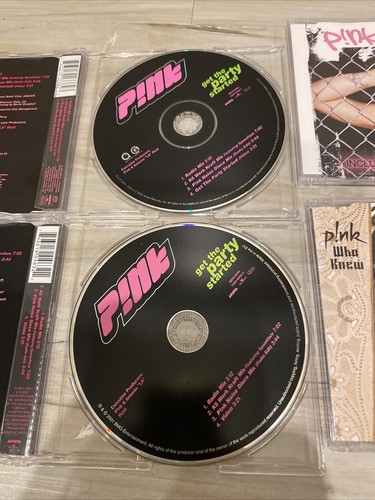 Pink 5 CD LOT Get the Party Started Don’t Let Me Get Me Who Knew Truth About - Picture 7 of 11