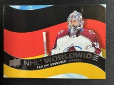 2020-21 Upper Deck NHL Worldwide PHILIPP GRUBAUER #WW17 - Avalanche + BONUS CARD