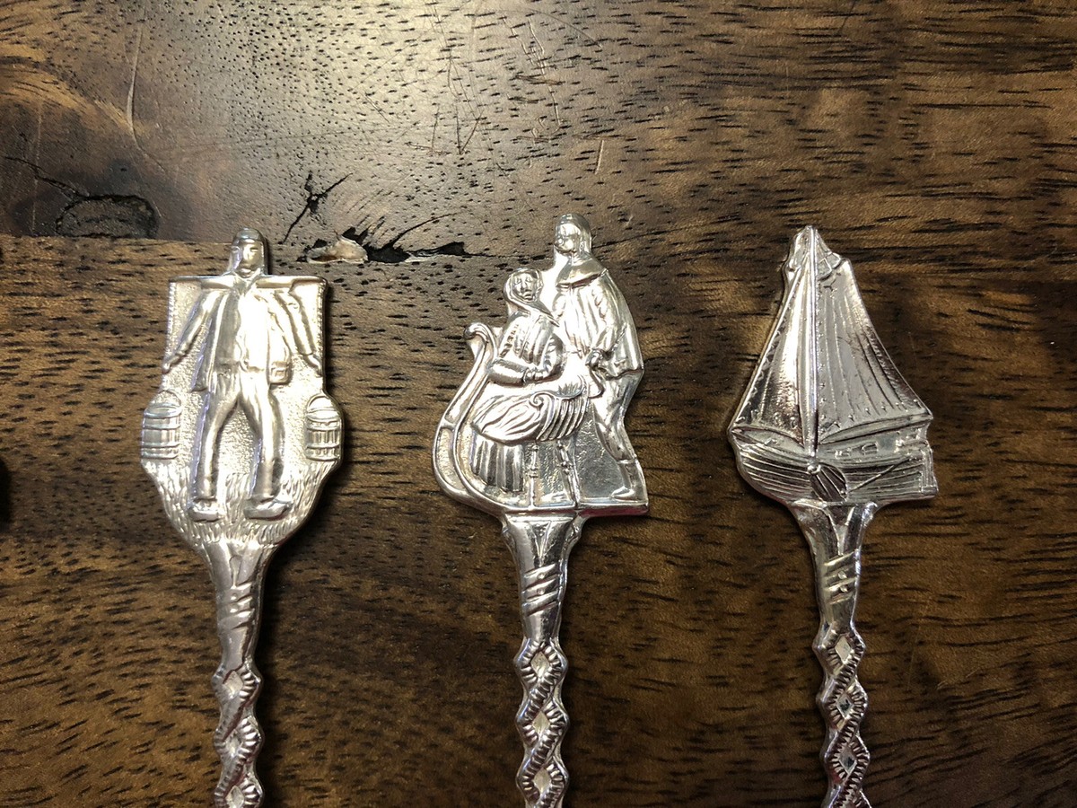 Set of 6 Vintage Spoons Marked Novalux-plate Holland by