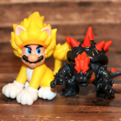 CHOCO EGG SUPER MARIO 3D World Bowser s Fury Figure Giga Mario + Bowser Nintendo