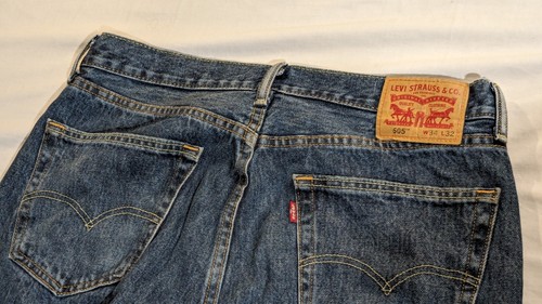 Levi’s Strauss & Co 505 34/32 Mens Straight Leg Regular Fit Denim Blue Jeans - 第 8/18 張圖片