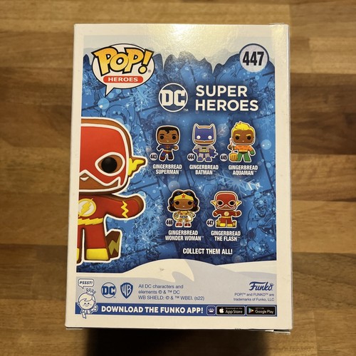 Funko Pop Heroes - DC Super Heroes - Gingerbread The Flash #447 - Picture 2 of 5