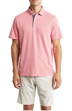 Tommy Bahama Men's Paradiso Cove Short Sleeve Polo  Dahlia Pink  NWT  Medium