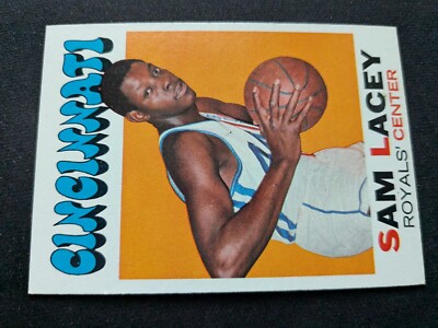 1971-72 Topps Basketball Card # 57 Sam Lacey RC - Cincinnati Royals (EX/NM)