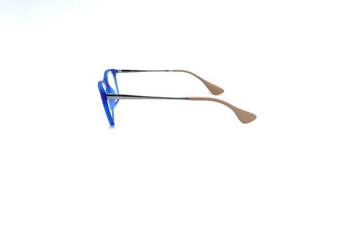 New Ray-Ban Frames Unisex Acetate RX Eyeglasses Blue Silver RB 7053 5524 52 17 - Picture 6 of 11