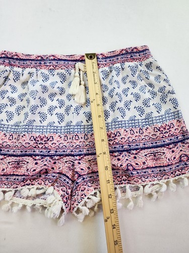 Weavers girl Shorts Girls XL Boho Tassels Fringe Light High Rise Festival Summer - Picture 2 of 9