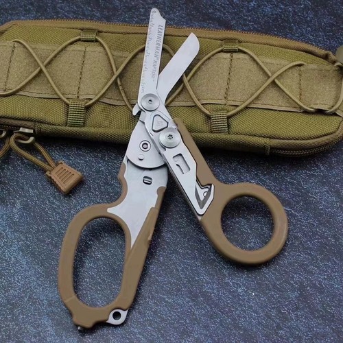 Leatherman Raptor Shears BROWN - Trauma Multi-Tool w/Ring Cutter, EMT