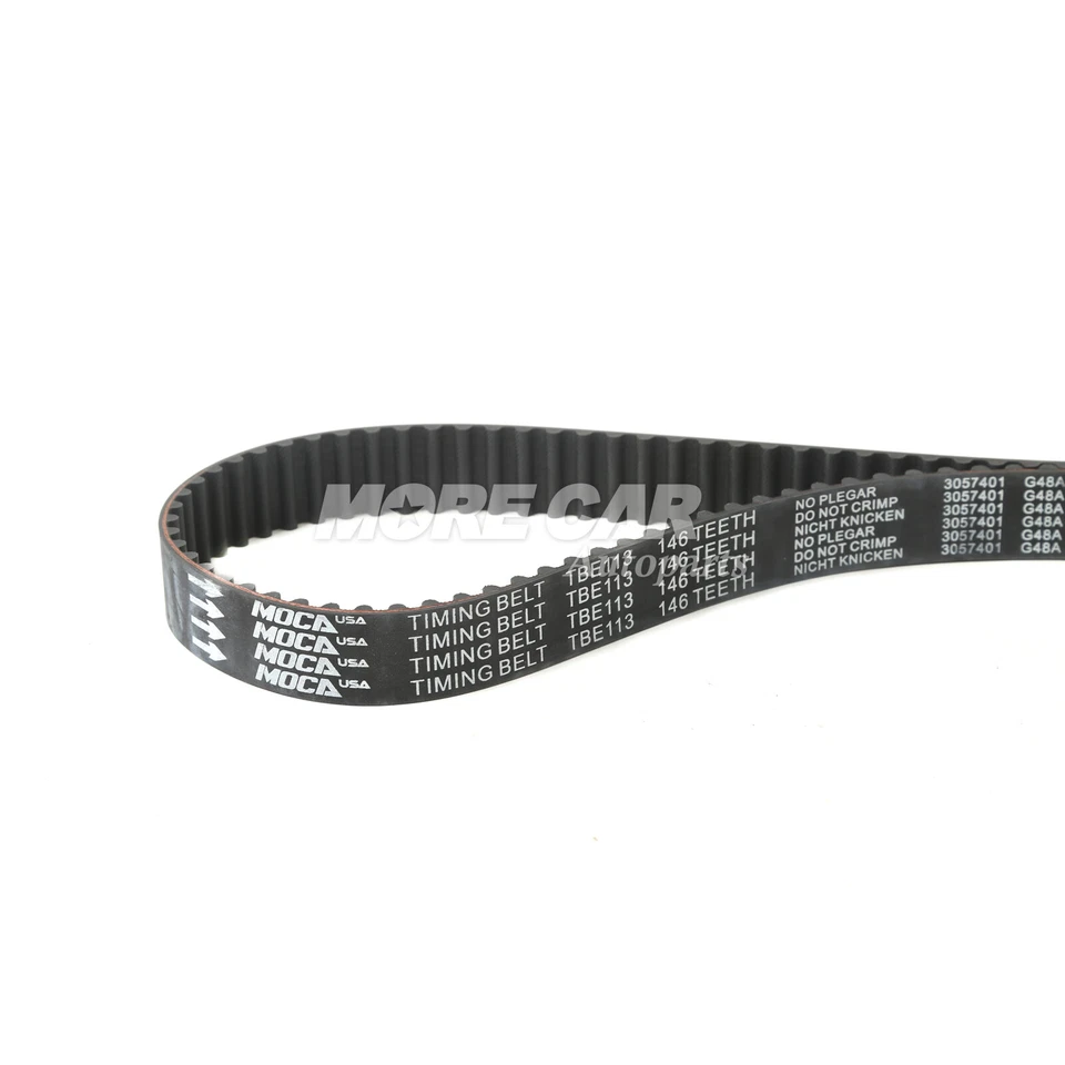 Timing Belt Kit Water Pump Thermostat for 97-02 Dodge Caravan Plymouth 2.4L L4 - Image 3 of 4