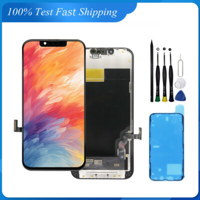 OLED Lcd-scherm voor iPhone 15 Schermvervanging [Niet LCD], 6.1 ''[FULL HD] [COF] voor iPhone 15 Lcd scherm Touchscreen Digitizer Vergadering met Gereedschap (Zwart