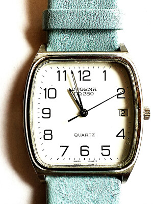 Dugena DQ 280 Quartz  Armbanduhr Vintage - Batterie neu - voll Funktionsfähig