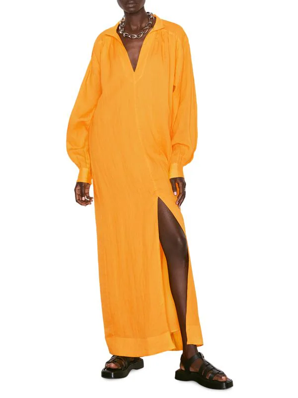frame kaftan maxi dress FRAME DENIM FRAME Kaftan Maxi Dress -- Bone 998.00