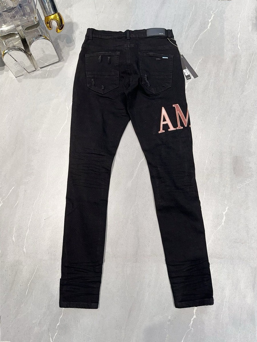 AMIRI Men's new high-end fashion personality brand ripped AMIRI Men's new high-end fashion personality brand ripped