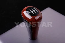 UK STOCK LEATHER BURL WOOD Manual Gear Shift Knob for BMW 6 Speed 1 3 5 SERIES