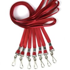 Lanyard 50 Pieces Flat Bulk Lanyards for ID Badges Comfortable Neck Straps Cr...