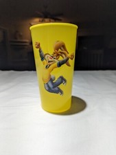 VINTAGE Limited Edition Nestlé Nesquik BUNNY Tumbler Cup Plastic Yellow 6.5 in
