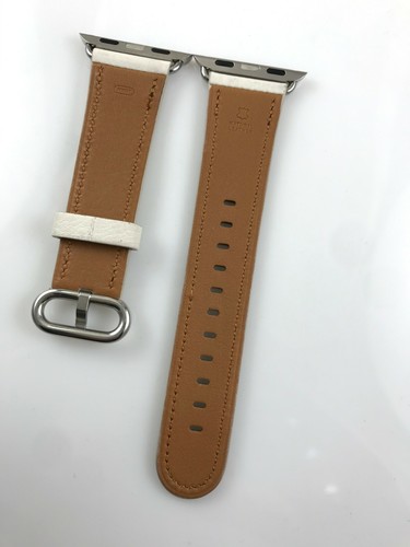 Original authentique Apple Watch boucle classique bracelet en cuir 40 mm 38 mm 41 mm S10 42 mm - Photo 107 sur 120