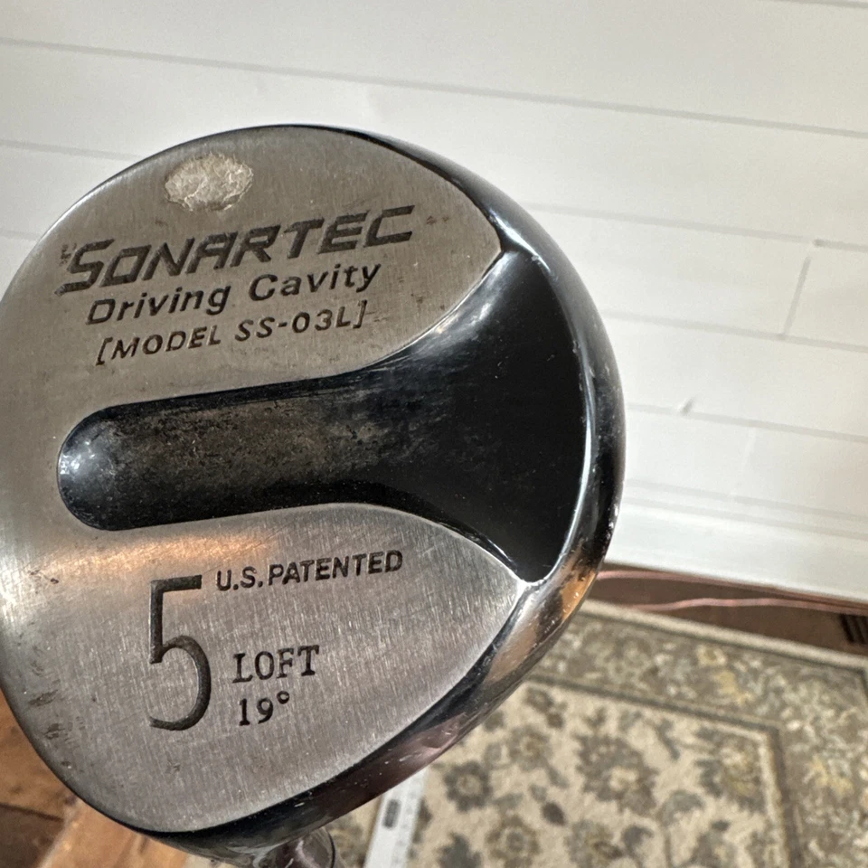 Lefty Sonartec SS-03 L LH Driving Cavity Fairway 5 Wood 19* Stiff Graphite 43” - Image 2 of 4