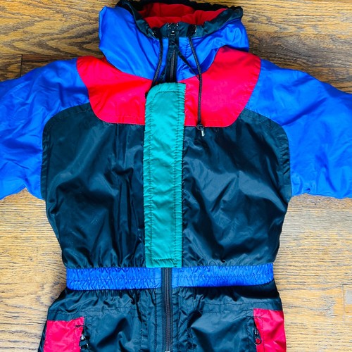 Raeurks One Piece Vintage Snowsuit Youth Kids Size M/5 As Is - Picture 5 of 10