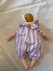 Madame Alexander Little Genius Vinyl Doll  7” Tagged  Purple/White Romper  HTF — photo 2