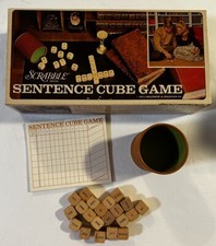 Vintage Scrabble Sentence Cube Game 1971 Selc...