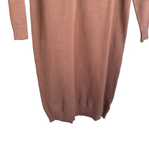 TAKE NOTE Girls Two Tone Cream / Brown Knit Sweater Dress with Ruffle Size 16 - Picture 5 of 12