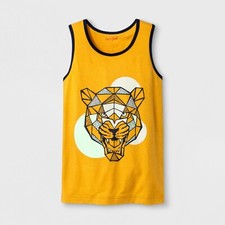 Cat Jack Boys' Sleeveless Tank Top Squash Panther Yellow - Pick Size