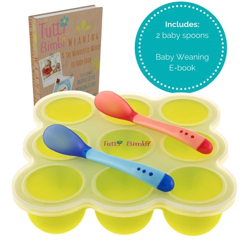 TUTTI BIMBI Baby Food & Breastmilk Storage - Mom approved Freezer Tray 