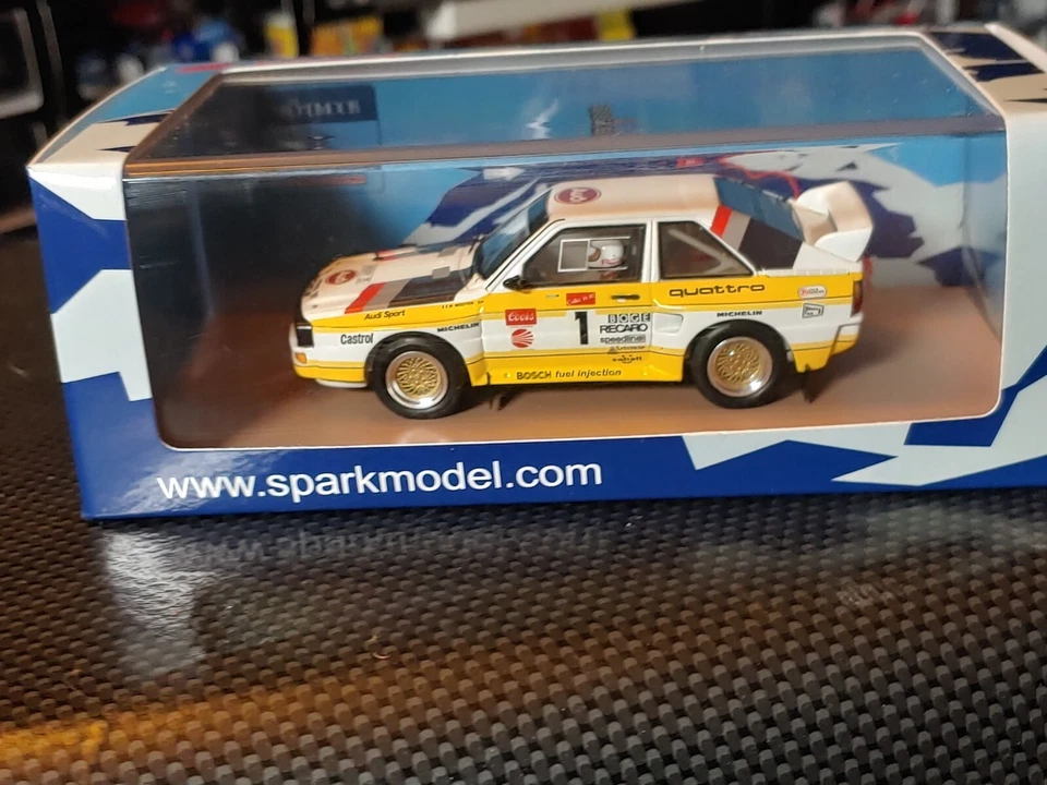 Spark Model 44pp85 AUDI QUATTRO S1 M. Mouton WINNER PIKES PEAK 1986 - 1:43 Rare - Immagine 2 di 4